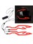 Motosiklet Bisiklet Kaskı LED Soğuk Işık Şeridi Yanıp Sönen Uyarı Işıkları Trim Sticker Gece Binicilik Kask Işık Şeridi (Yurt Dışından) 3