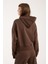 %100 Pamuk Kapüşonlu Ön Cep Detaylı Kadın Sweatshirt 5