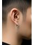 Sıkıştırmalı Deliksiz Kılıç Model Sallantılı Erkek Kadın Unisex Çelik Gri Küpe Ear Cuff 1 Adet 3