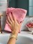Aliva's Premium Mikrofiber Sihirli Temizlik Bezi- Genel Temizlik Bezi 40X60 cm - Pembe Renk 5