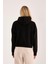 %100 Pamuk Kapüşonlu Fermuarlı Kadın Sweatshirt 2