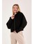 %100 Pamuk Kapüşonlu Fermuarlı Kadın Sweatshirt 4