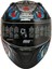 Motosiklet Kaskı Ecer 22.R06 Sertifikalı Double Vizör Full Face Kask Myth Blue 1