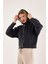 %100 Pamuk Kapüşonlu Fermuarlı Kadın Sweatshirt 1