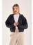%100 Pamuk Kapüşonlu Fermuarlı Kadın Sweatshirt 3
