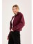 %100 Pamuk Kapüşonlu Fermuarlı Kadın Sweatshirt 6