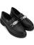 Kadın Hakiki Deri Siyah Loafer Ayakkabı 817 9879 Bn Ayk SK25-26 Sıyah Dr 2