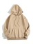 Mdb 3 Iplik Pamuklu Unisex Kapşonlu Weetshirt Bej 1
