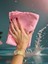 Aliva's Premium Mikrofiber Sihirli Temizlik Bezi- Genel Temizlik Bezi 40X60 cm - Pembe Renk 2