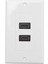 HDMI 2 Ports Duvar Yüz Plakası Panel Çıkış 1080P Kapak Kuplör Soketi Sıcak (Yurt Dışından) 1