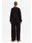 Rahat Esnek Uzun Kollu Premium Kumaş Modal Siyah Alt-Üst Takım 6