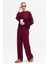 Rahat Esnek Uzun Kollu Premium Kumaş Modal Bordo Alt-Üst Takım 1