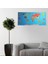 Renkli atlas Dünya haritası Manyetik Yapıştırıcı Gerektirmeyen Duvar Stickerı 118 cm * 56 cm 4