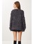 Saçaklı Oversize Triko Hırka LKİ0046 Antrasit 5