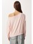 Asimetrik Halkalı Yumoş Bluz LUB0311 Pembe 5