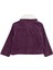 Fitilli Kadife Peluş Yaka Mor Kışlık Kız Çocuk Mont 4