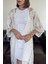 Traspran Premium Makrome Kimono- Beyaz 6