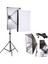 50 x 70 cm Softbox 2'li Sürekli Işık Seti Strobist Set Taşıma Çantalı 20 Watt Led Lambalı 2