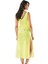 Limon Sarısı Dantel Gecelik - 213 1