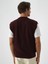 Erkek Bordo Yumuşak Dokulu Regular Fit Süveter 4
