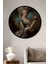 Dekoratif Ahşap Yuvarlak Çerçeve Görünümlü Tablo Marie Antoinette 1