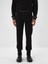 Erkek Siyah Pamuk Dokulu Regular Fit Sweat Pantolon 1