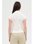 Ekru Dik Yaka Kısa Kol Body 8174A 6