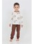 Erkek Çocuk Fil Pano Baskılı Pijama Takım 5