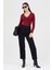 Bordo V Yaka Uzun Kol Body 1452 7