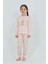Kız Çocuk Tavşan Baskılı Pijama Takım 1
