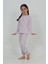 Kız Çocuk Kelebek Baskılı Pijama Takım 1