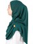 Pratik Hazır Geçmeli Çocuk Şal Koyu Yeşil 5