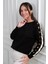 Kadın Kolu Şerit Dekolteli Triko Bluz 1