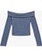 Slim Fit Uzun Kollu Saç Örgü Dokulu Omzu Açık Bluz 1