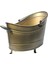 Ayaklı Odun Kovası Gold Kaplama Büyük Boy 2