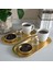 Home 2'li Oval Sunumluk Tepsi - Gold 7