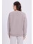 Kadın Oversize Geniş Kesim Pamuklu Yumuşak Dokulu Içi Polarlı Basic Gri Bisiklet Yaka Sweatshirt 7