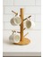 Bambu 6’lı Bardak Askılığı – Doğal ve Şık Bambu Bardak Standı (15x35 cm) 2