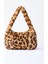 Kahverengi Leopar Desenli Peluş Omuz Çantası 1