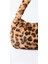 Kahverengi Leopar Desenli Peluş Omuz Çantası 2
