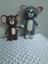 Tom ve Jerry Amigurumi Organik Oyuncak Oyun Arkadaşı Uyku Arkadaşı 4