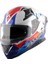 Apex Prism Full Face Kapalı Kask White Blue Red 1