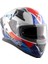 Apex Prism Full Face Kapalı Kask White Blue Red 2