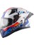 Apex Prism Full Face Kapalı Kask White Blue Red 3