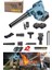 Çok Fonksiyonlu Yaprak Üfleme Toz Toplama Makinesi Lithum 40V Çift Bataryalı Hortumlu Full Set 2