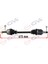 Mtxdpn Komple Aks Sol Opel Corsa D 1.0-1.2-1.4 07-14 -Corsa E 15 -Adam 13 615MM 1