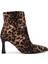 Kadın Saten Leopar Topuklu Bot 735 8794 Bn Bot SK25-26 Leopar 1