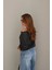 Antrasit Yaka Zımba Detay Bluz 4