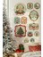 Vintage Noel Temalı Duvar Sticker Seti | 11 Parça Retro Christmas Dekor Seti | Dekoratif Sticker 1