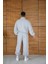Erkek Premium Parçalı Eşofman Takım - Dik Yaka Fermuarlı Biyeli Sweatshirt Lastik Paça Alt, Oversize 3 Iplik Şardonlu - Gri 2